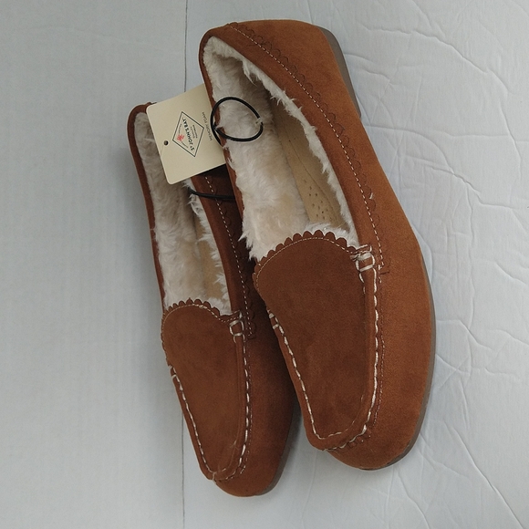 ST.John's Bay Colville Faux Suede Fur Lining Loafers Moccasins Winter Shoes - Picture 5 of 14
